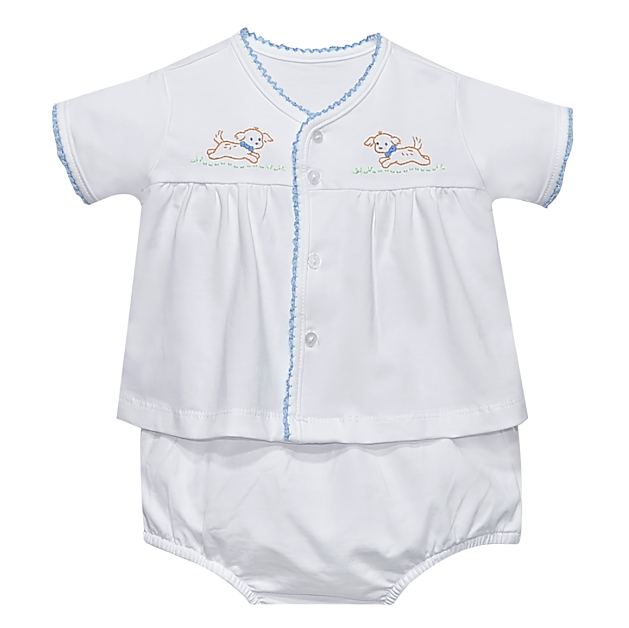 Baby Sen Blue Brennan Diaper Set, Dogs