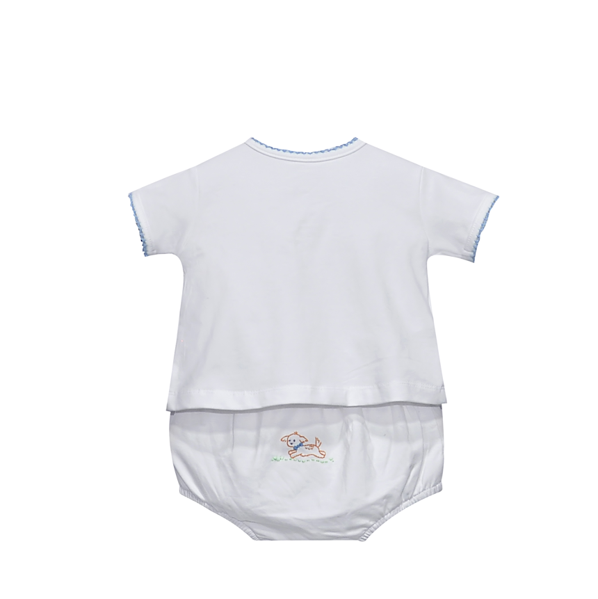 Baby Sen Blue Brennan Diaper Set, Dogs