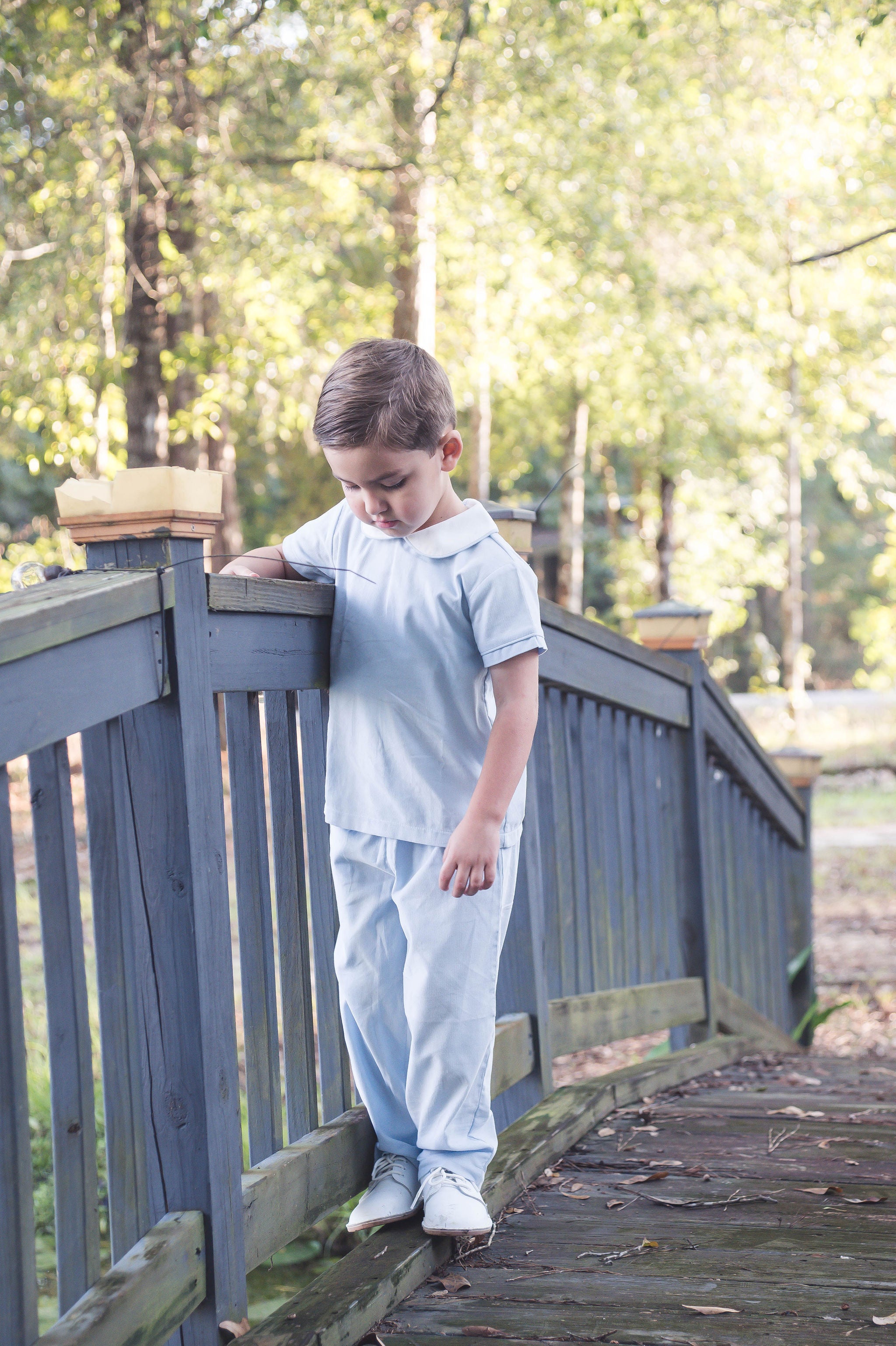 Lullaby Set Sibley Pant Set, Princeton Blue Corduroy