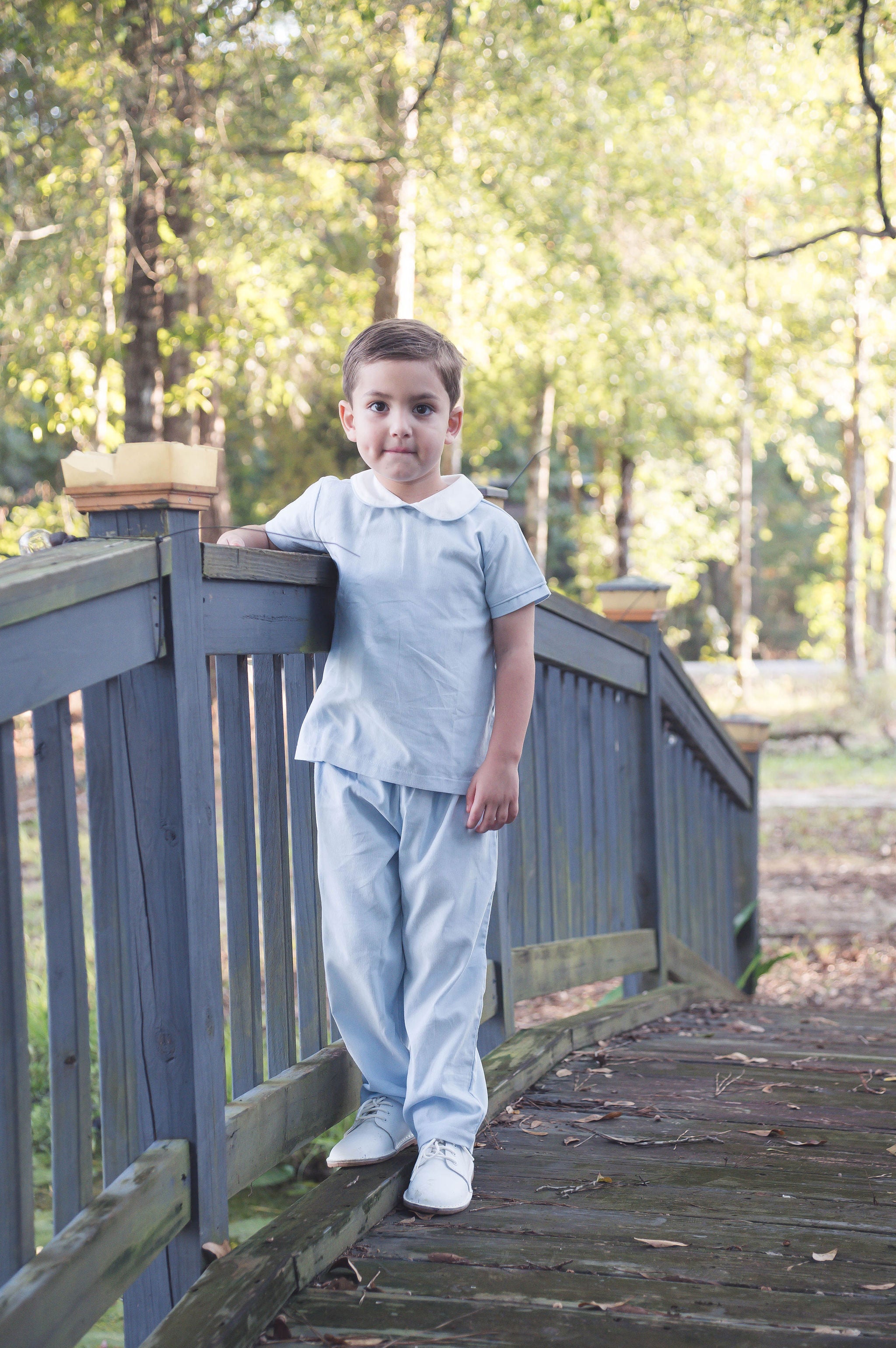 Lullaby Set Sibley Pant Set, Princeton Blue Corduroy