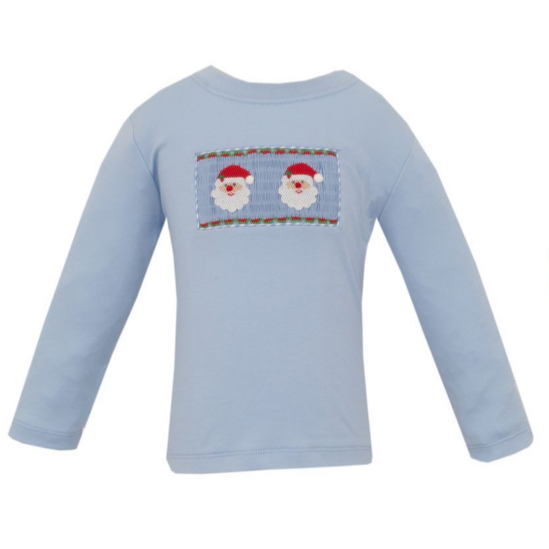 Anavini Santa Face Blue Tee