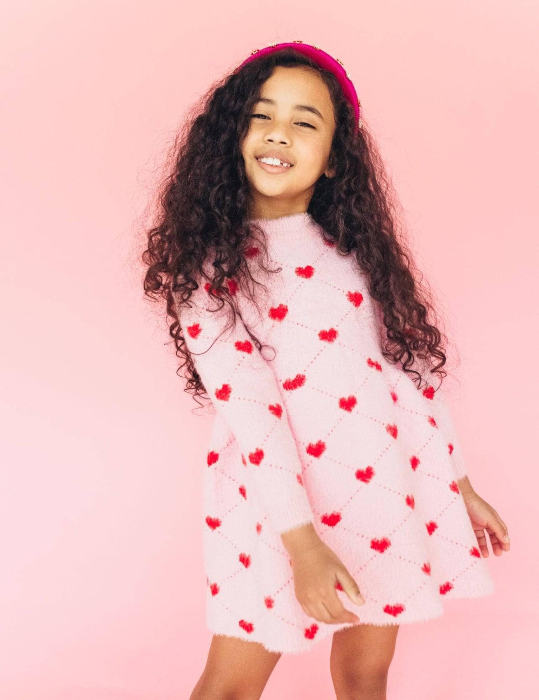 Lola & The Boys Sweetheart Sweater Dress