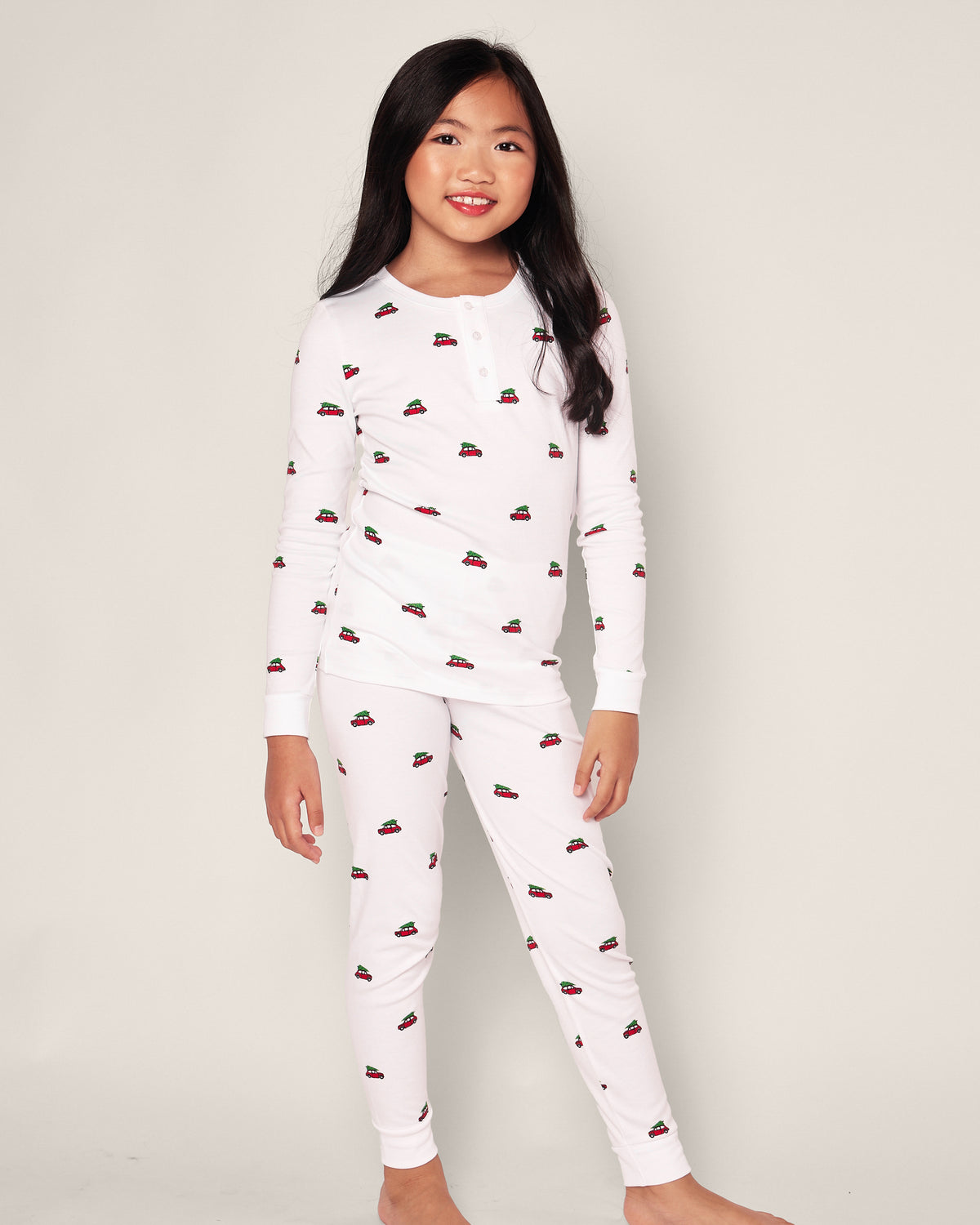 Petite Plume Pima Snug Fit Pajama Set, Holiday Journey