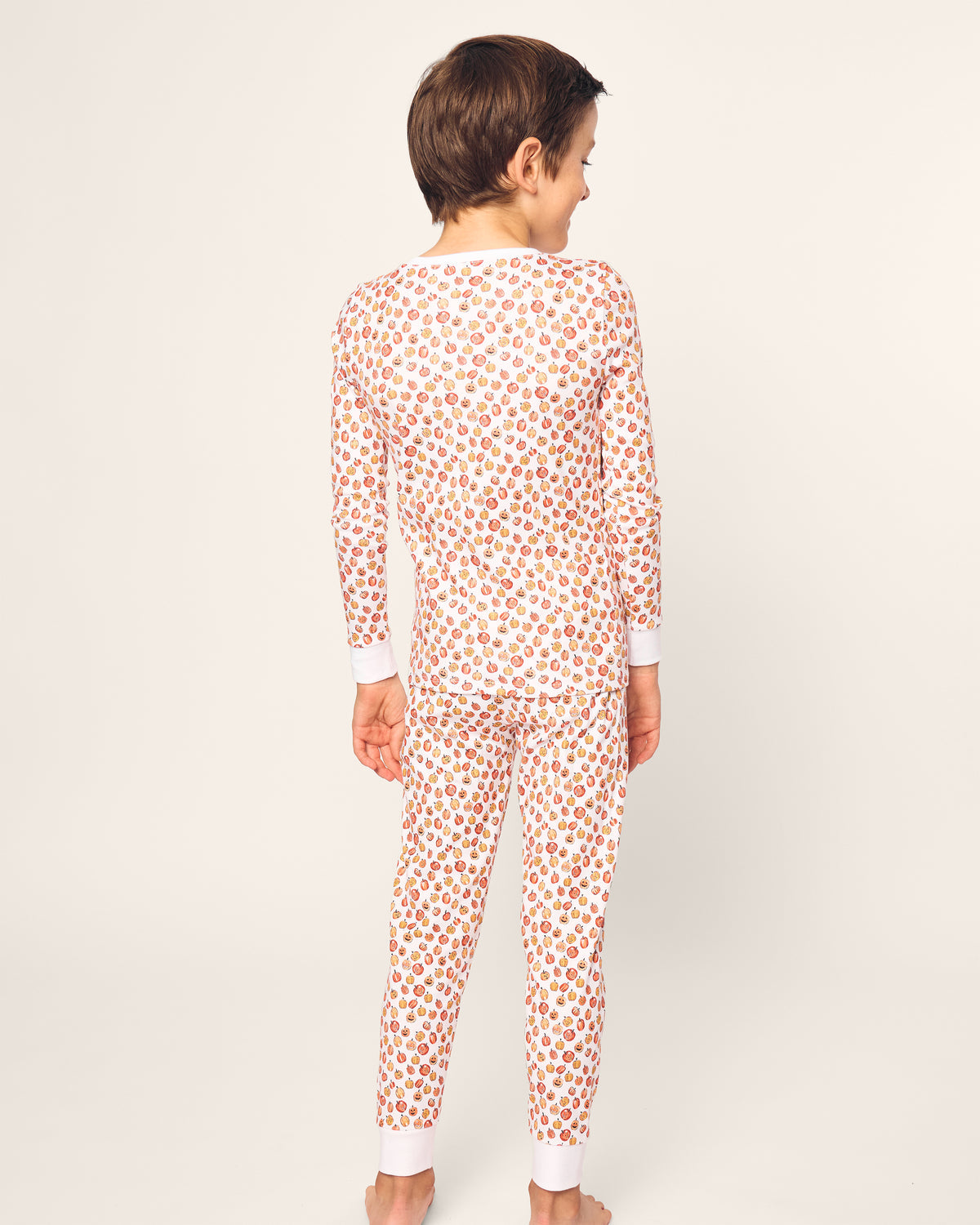 Petite Plume Pima Snug Fit Pajama Set, Pumpkin Patch