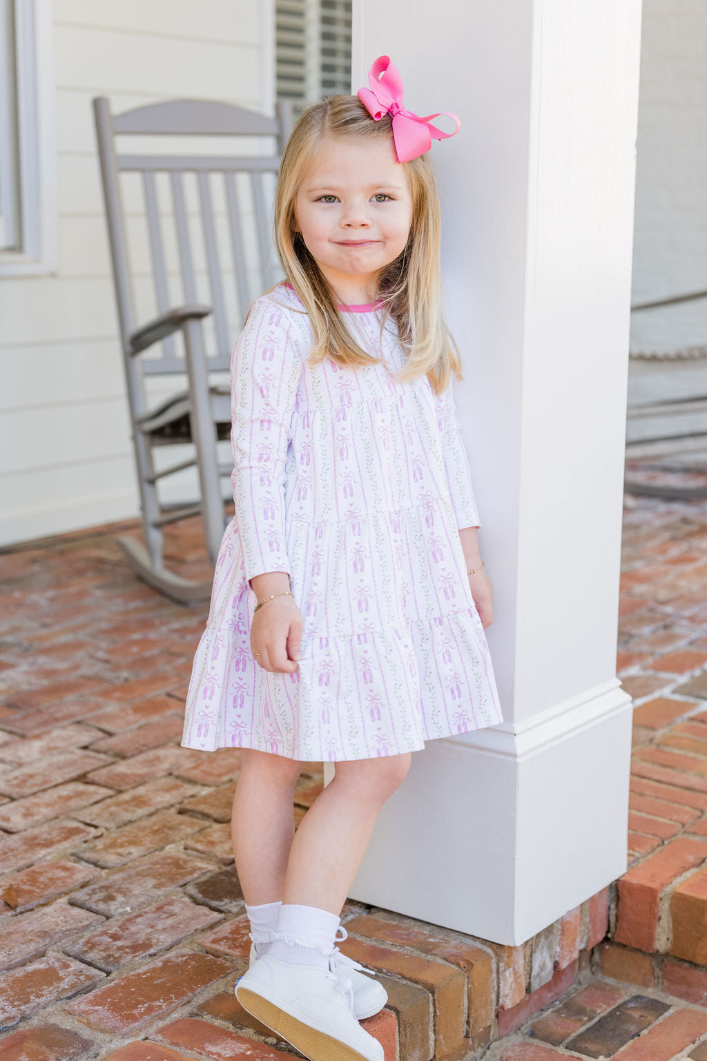 James & Lottie Tally Twirl Dress, On Pointe Knit