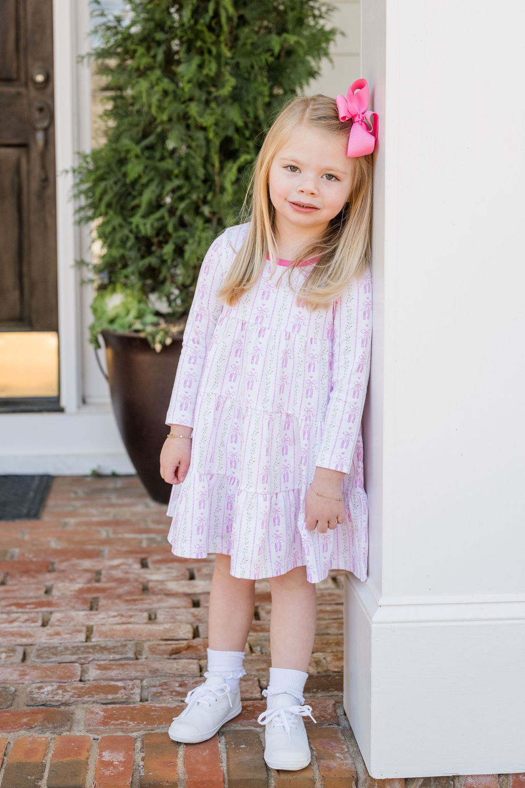 James & Lottie Tally Twirl Dress, On Pointe Knit