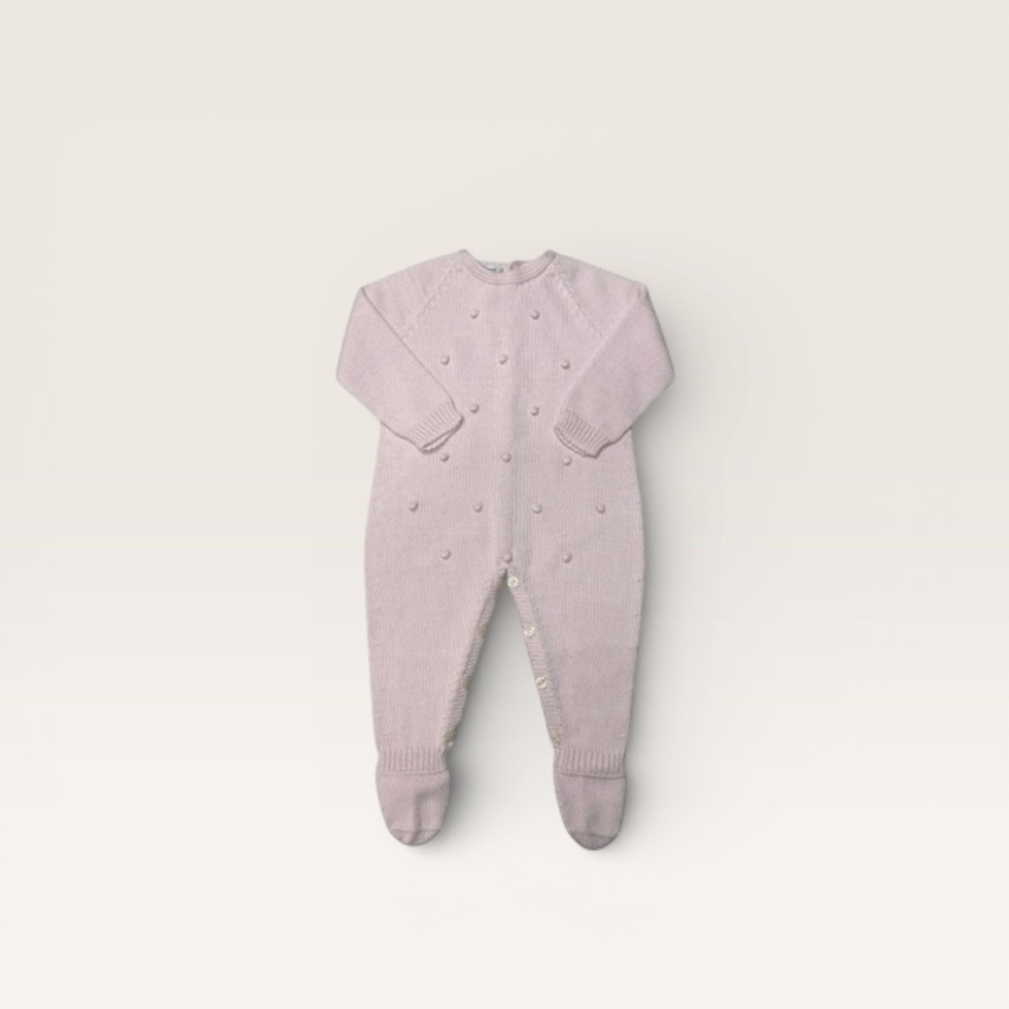 Mi Lucero Raised Dot Footed Romper