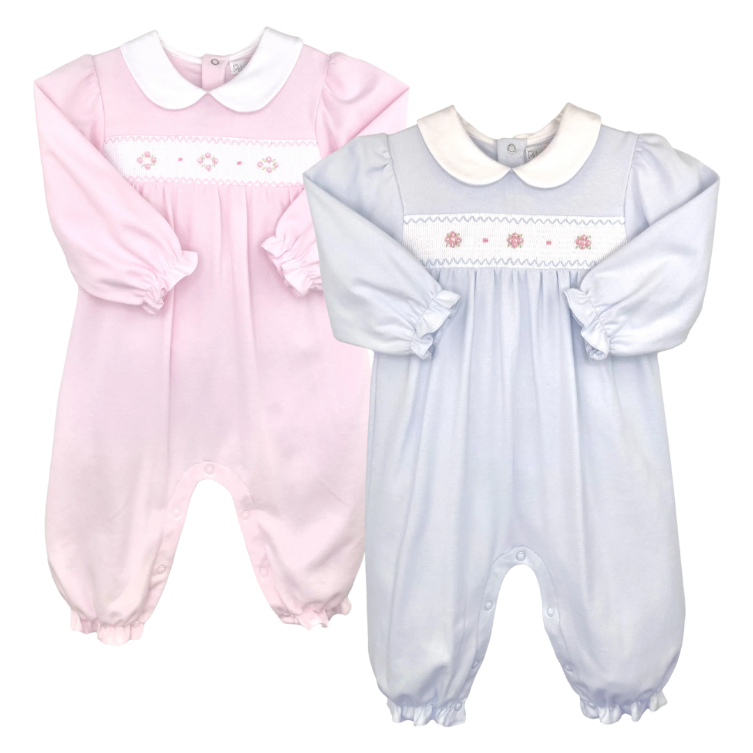 Petit Ami Smocked Flower Knit Longall