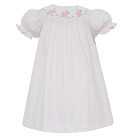Petit Bebe Bunny Knit Stripe Bishop | shopnurseryrhymes