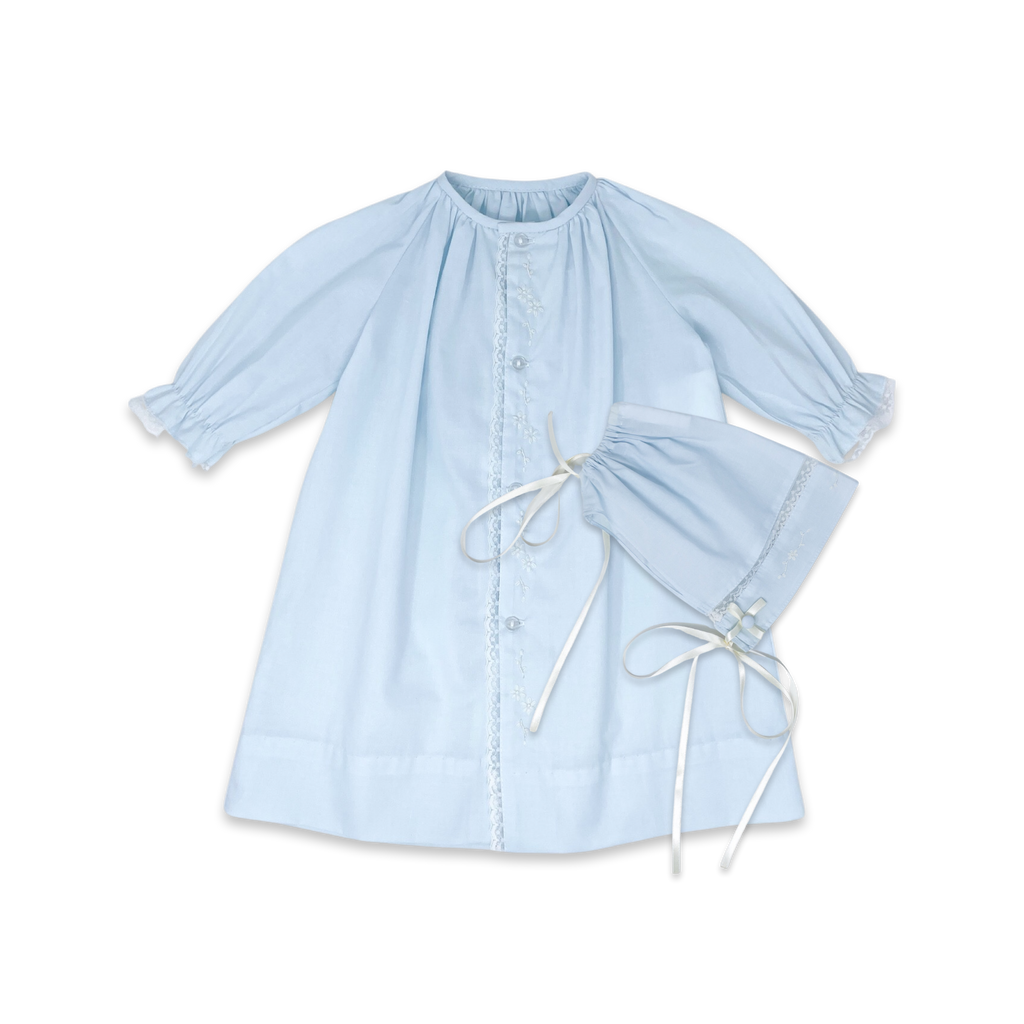 Lullaby Set Vintage Daygown Set, Blessings Blue