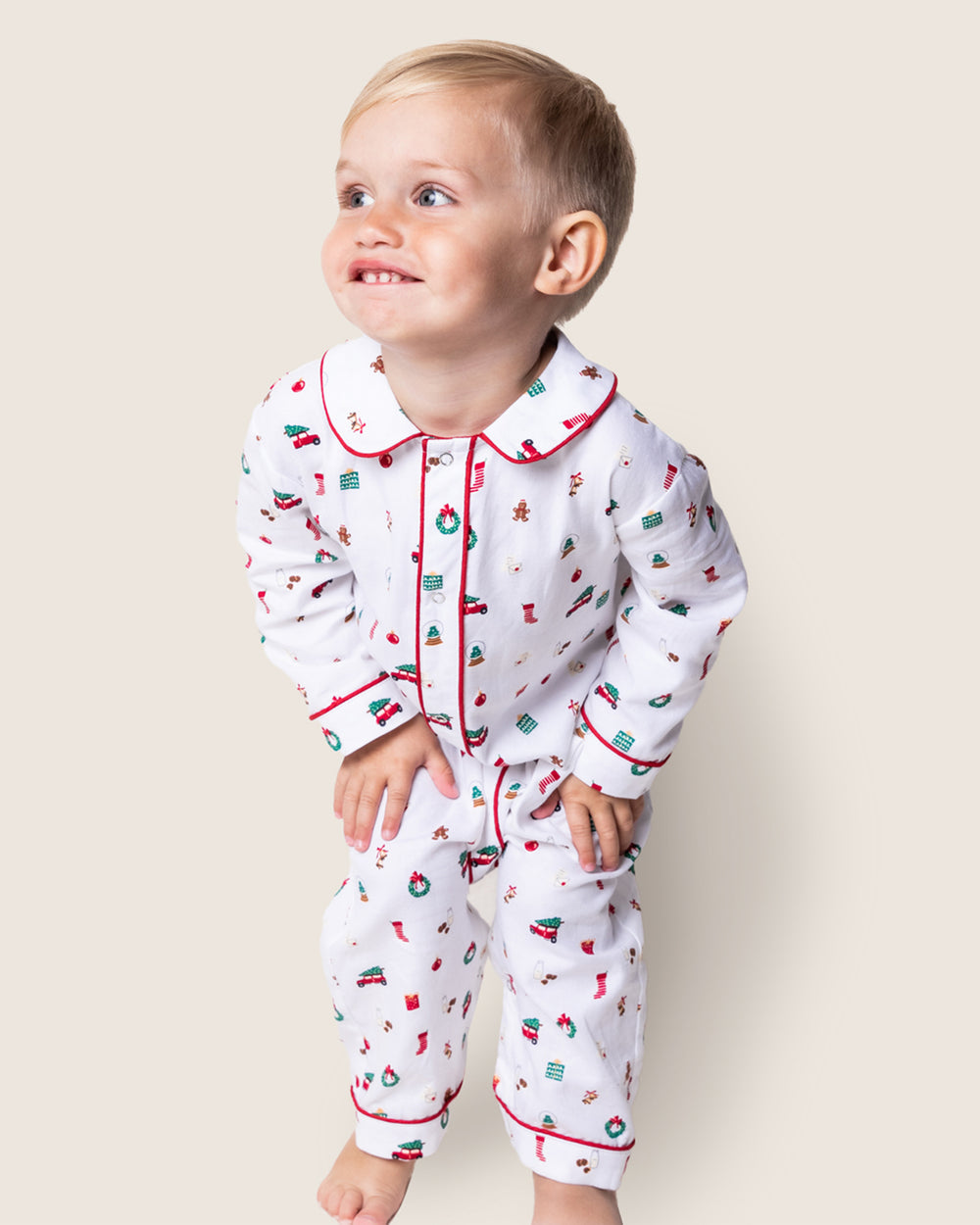 Petite Plume Cambridge Romper, Winter Nostalgia