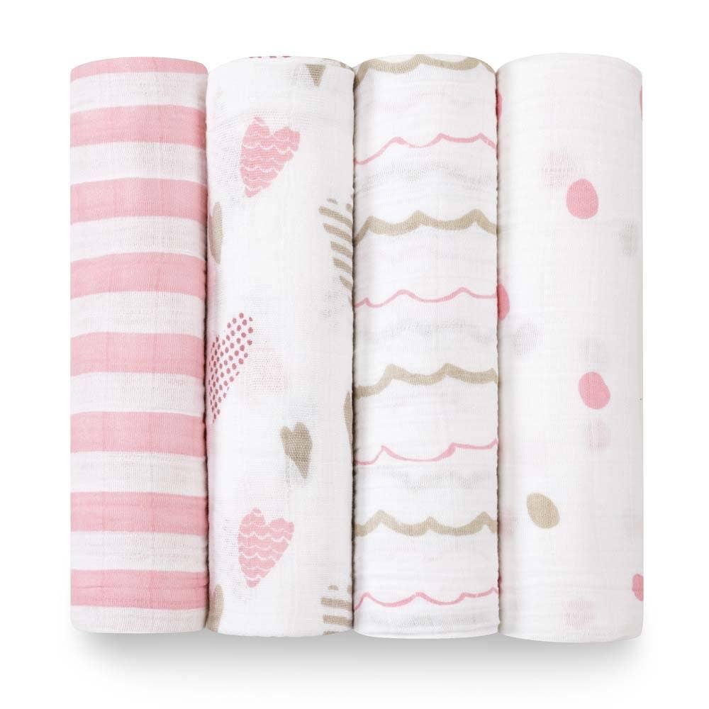 Aden & Anais Heart Breaker Classic Swaddles - shopnurseryrhymes