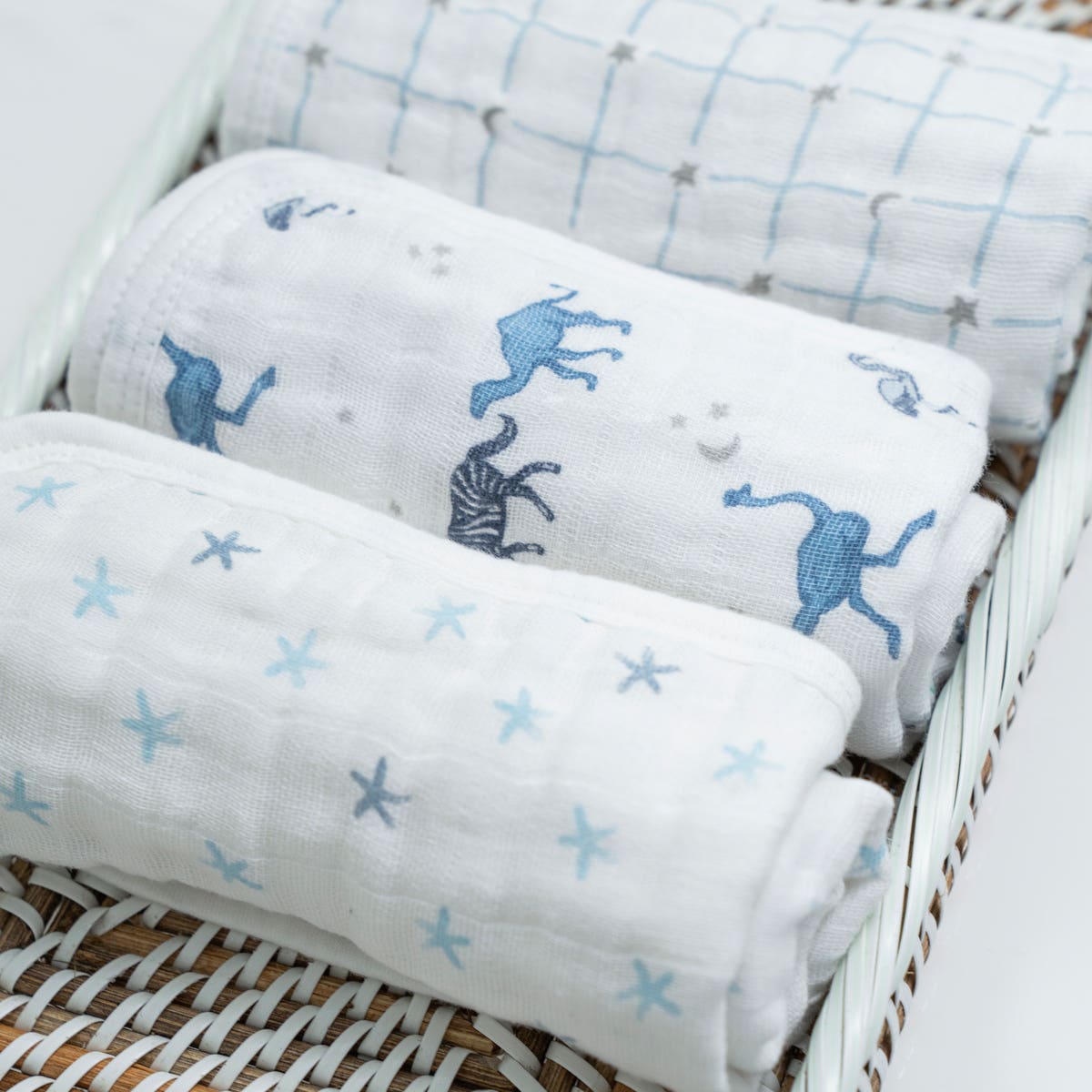 Aden & Anais Rising Star Cotton Muslin Washcloths Set