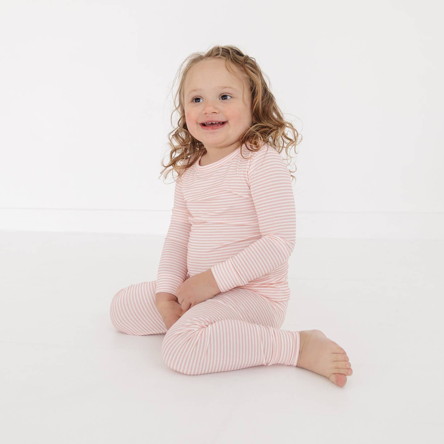 Motette Peony Stripe Bamboo Pajama Set