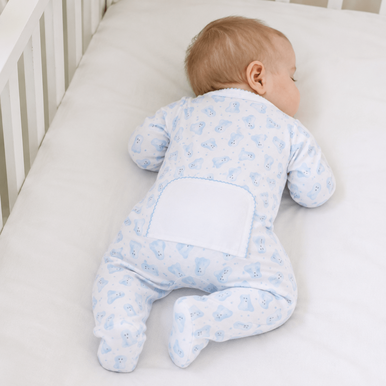 Magnolia Baby Baby Boo Print Zip Footie