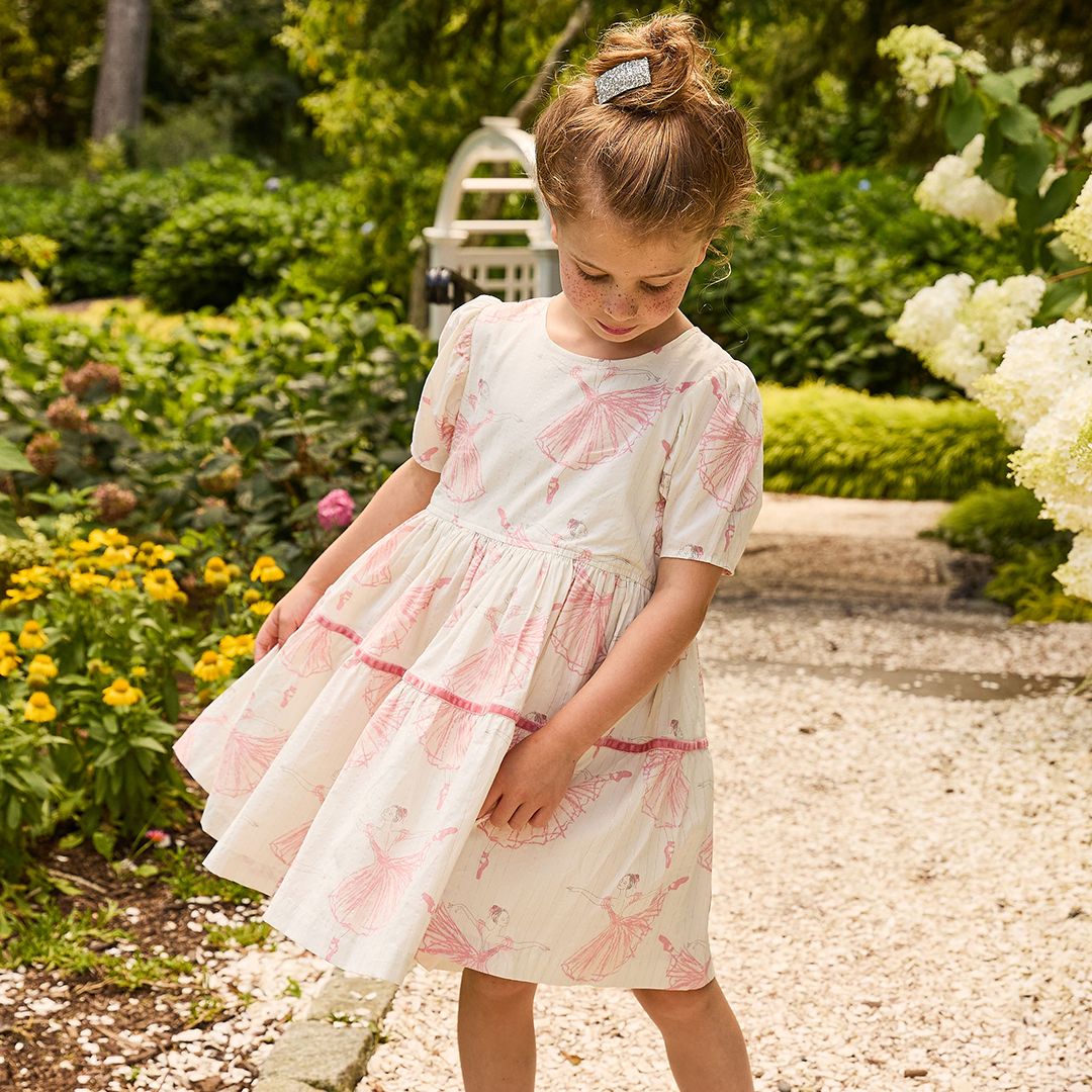 Pink Chicken Meredith Dress, Ballerinas