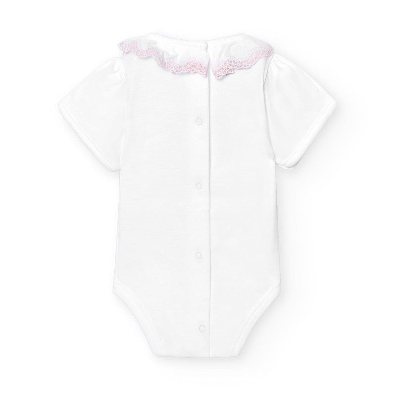 Babidu Embroidered Collar Onesie