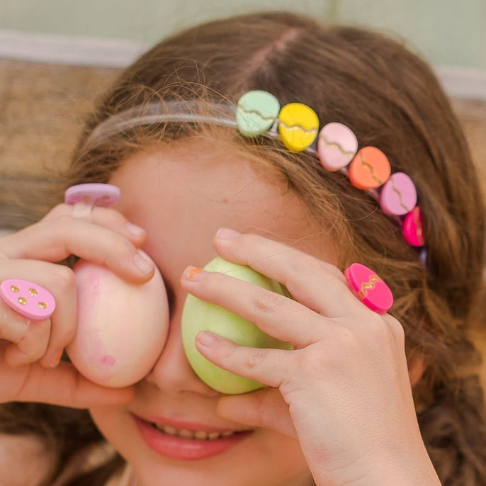 Lilies & Roses Colorful Easter Eggs Headband