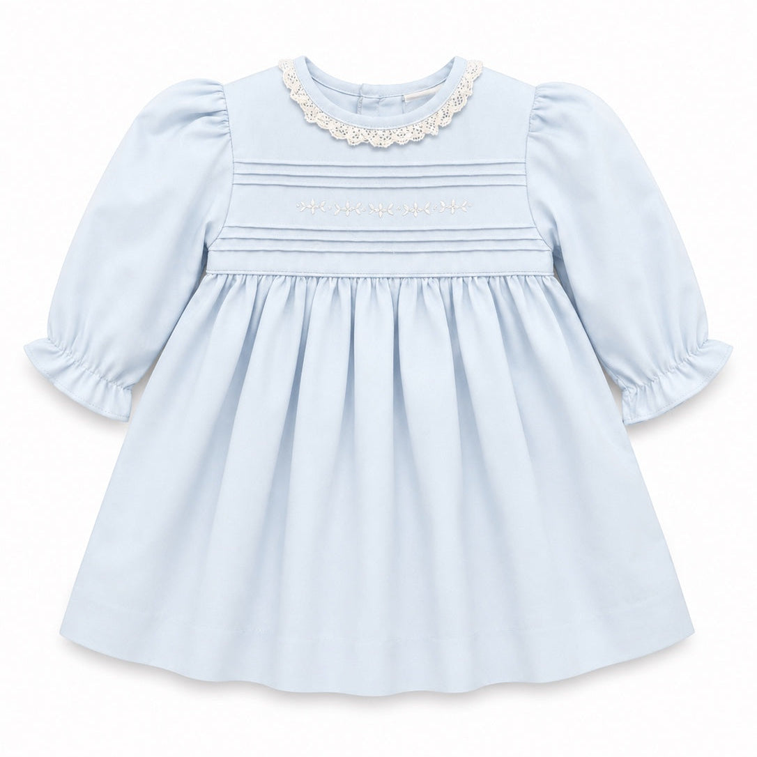 Carriage Boutique Light Blue Long Sleeve Dress