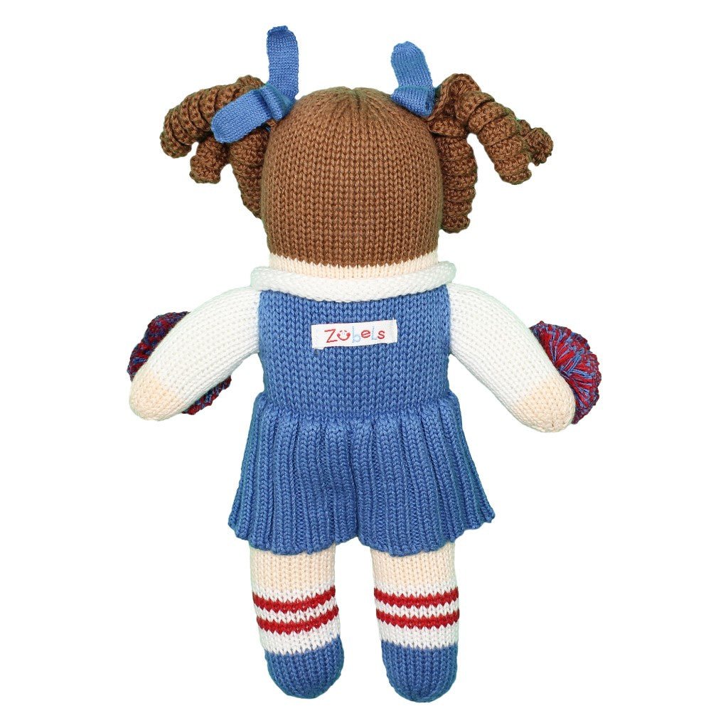 Zubels Cheerleader Knit Rattle | shopnurseryrhymes