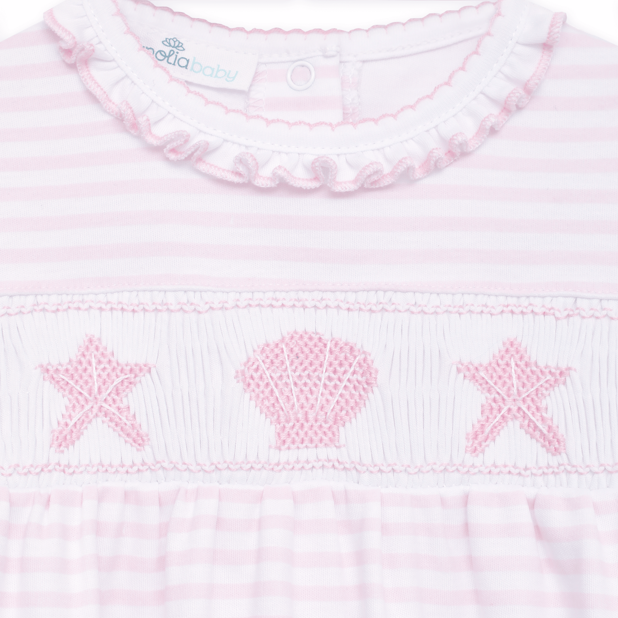 Magnolia Baby Coastal Treasures Smocked Bubble