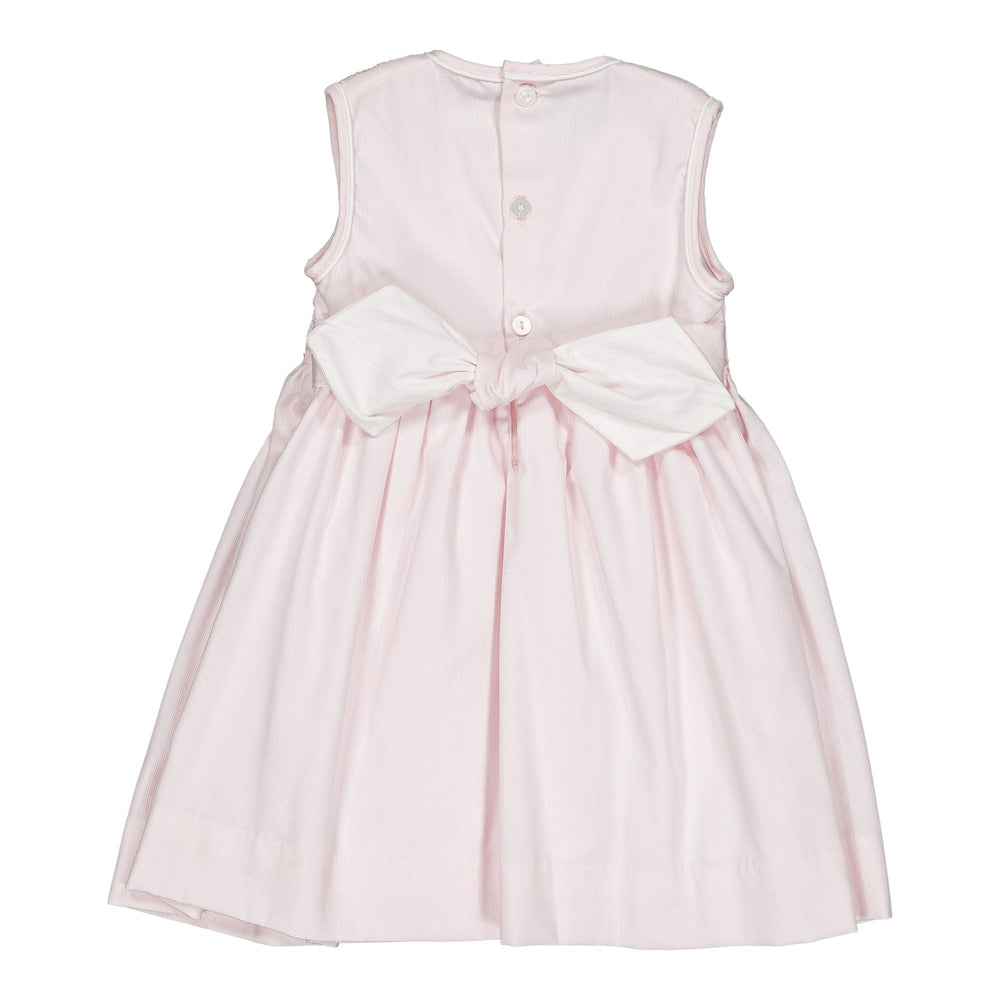 Kidiwi Emma Smocked Dress in Pink Pique