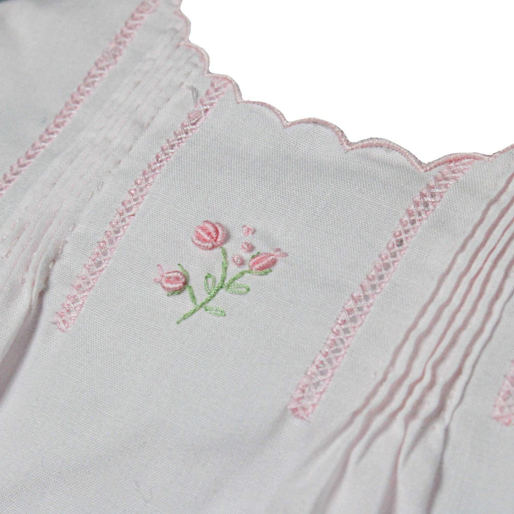 Petit Ami Flower Embroidered Heirloom Diaper Set