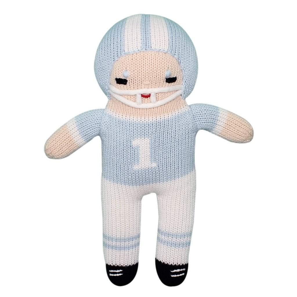 Zubels Football Player Knit Rattle