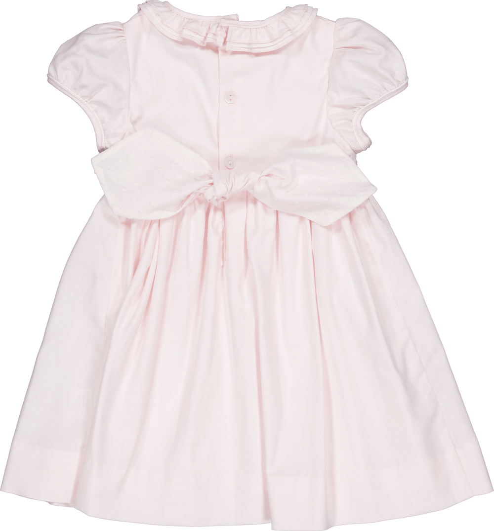 Kidiwi Hars Smocked Dress in Pale Pink