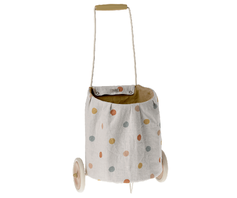 Maileg Multi Dots Trolley, Yellow - shopnurseryrhymes