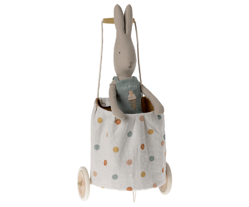 Maileg Multi Dots Trolley, Yellow - shopnurseryrhymes