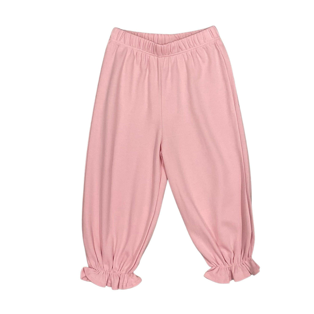 Luigi Bloomer Pants with Ruffle, Light Pink - shopnurseryrhymes