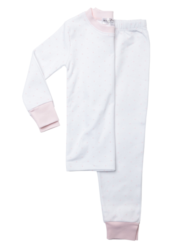 Milly Marie Girl's Pink Dots Loungewear Set