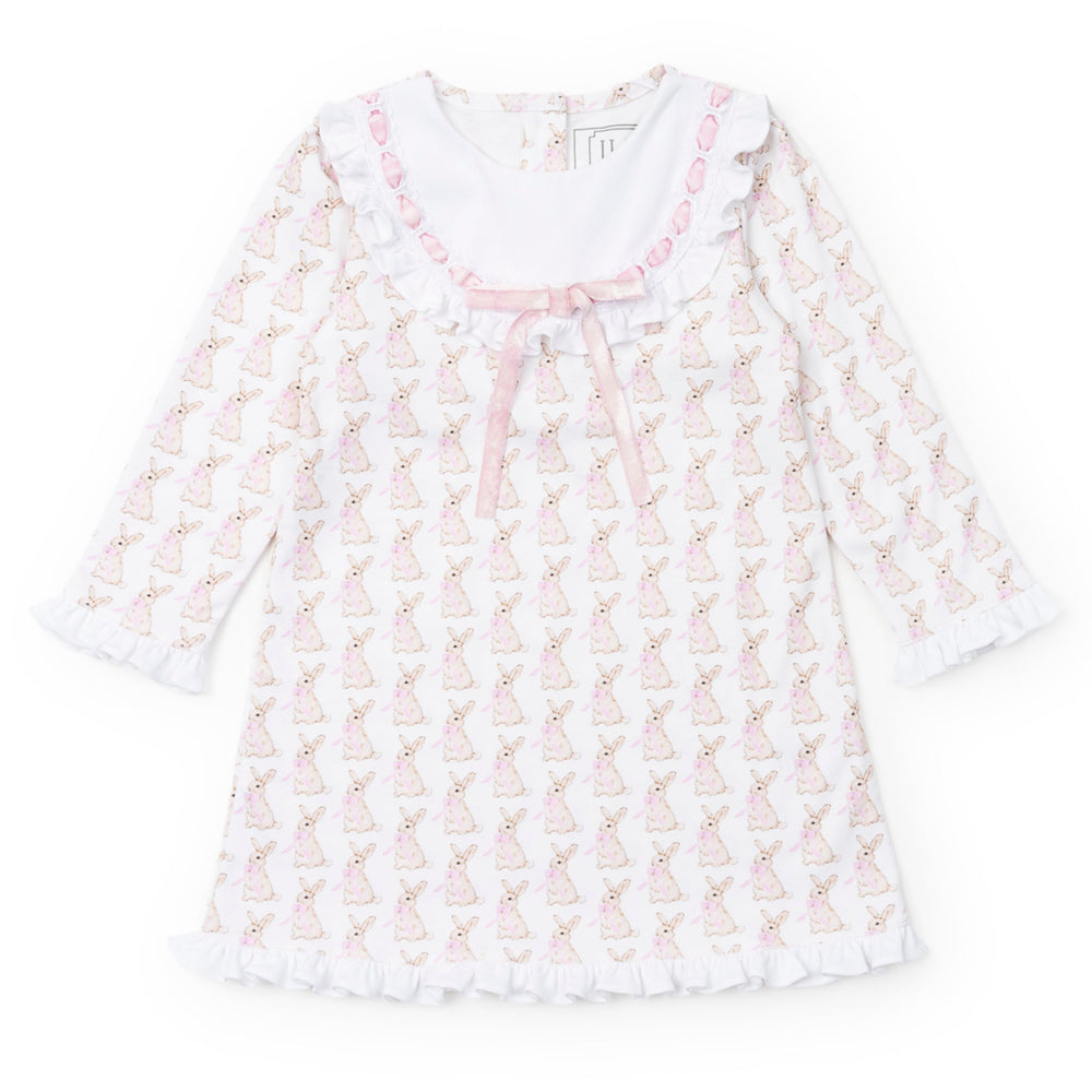 Lila and Hayes Emersyn Girls Dress, Easter Bunnies, Pink