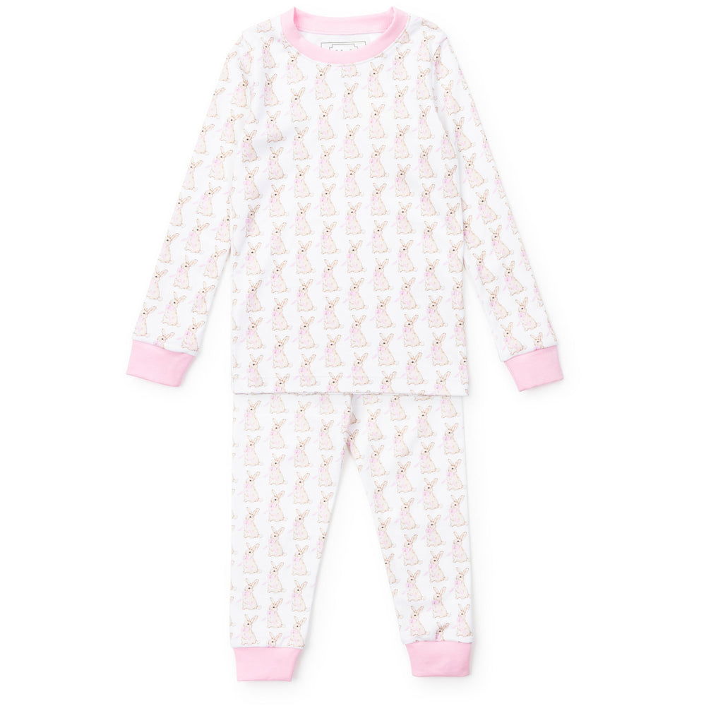 Lila and Hayes Grayson Boys pajama Set, Easter Bunnies, Pink