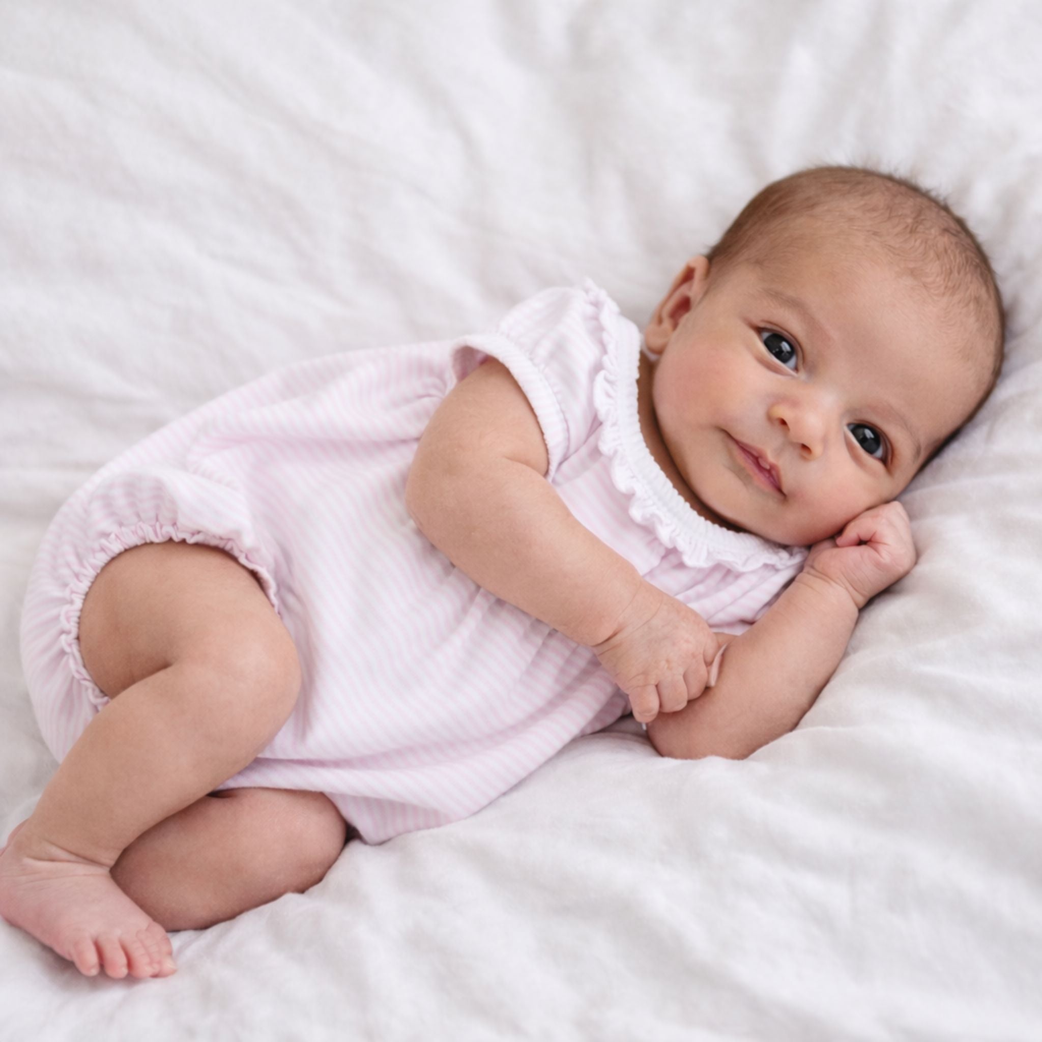 Magnolia Baby Mini Stripes Short Sleeve Bubble