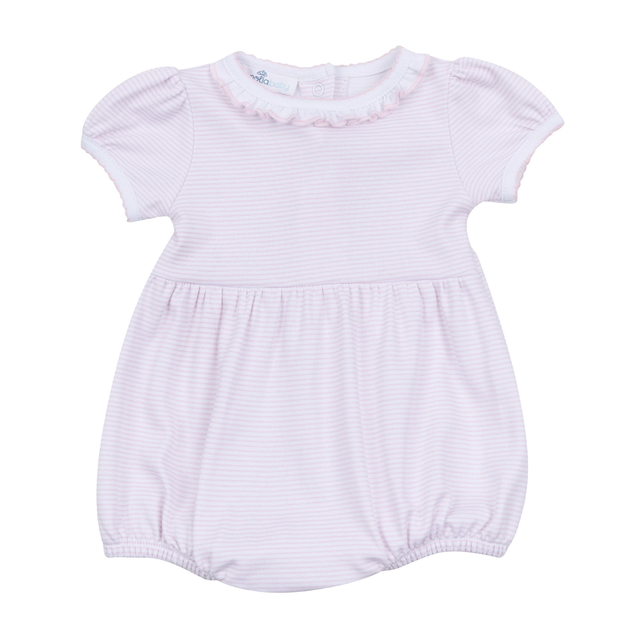 Magnolia Baby Mini Stripes Short Sleeve Bubble