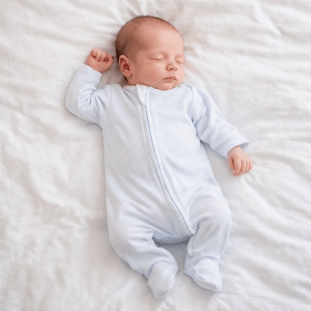 Magnolia Baby Mini Stripes Zip Footie