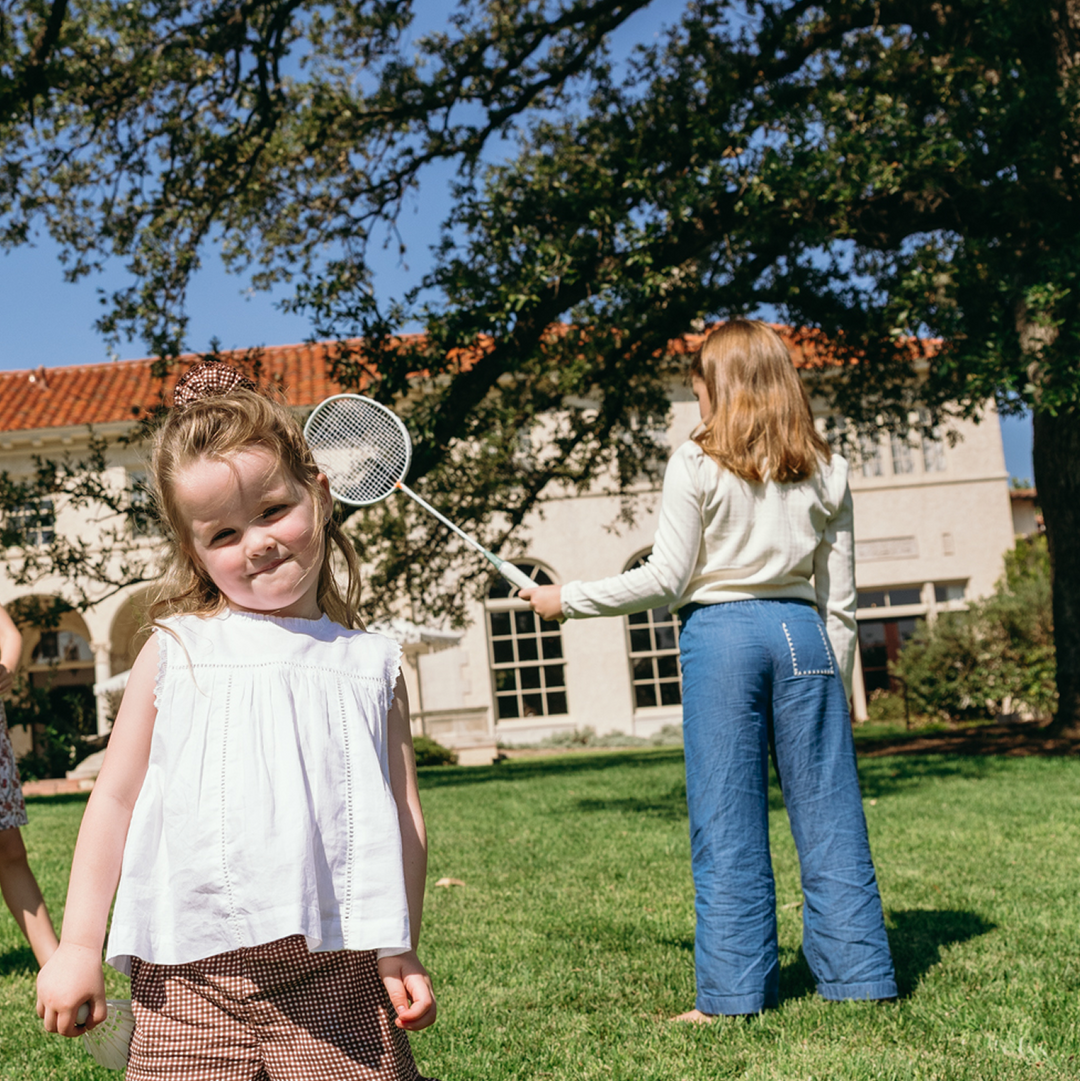 Minnow Pointelle Ruffle Long Sleeve Shirt in Cream