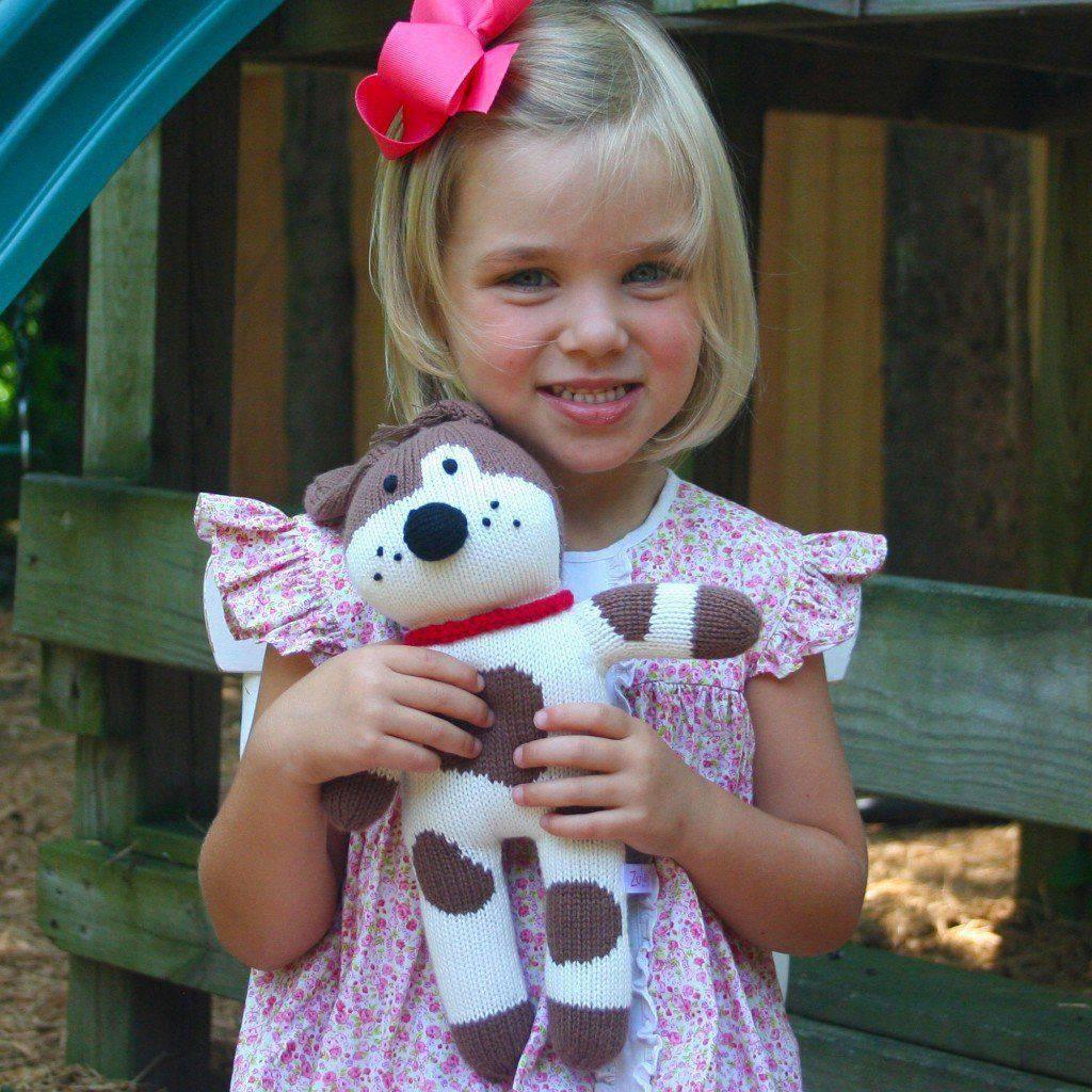 Zubels Mr. Woofers the Dog Knit Doll Rattle