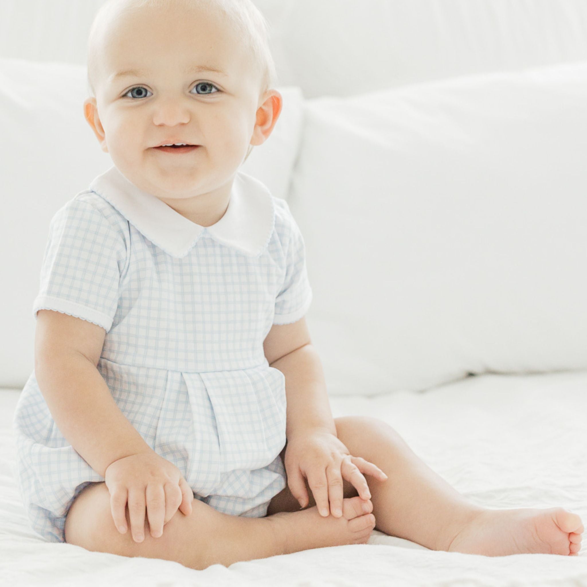 Magnolia Baby Peek-A-Boo Wishes Blue Collared Bubble