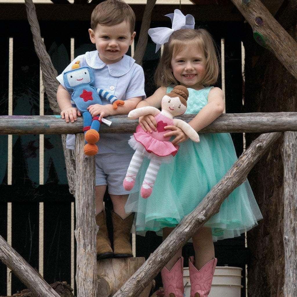 Zubels Riley the Robot Knit Doll