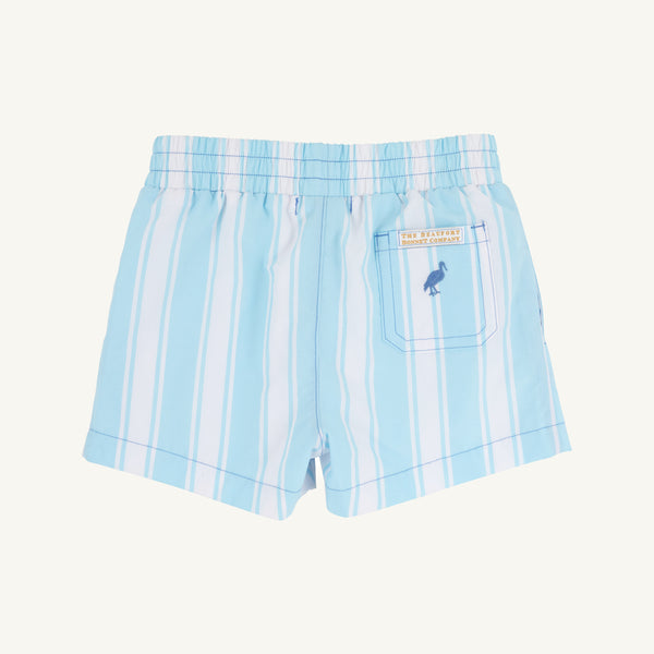 Beaufort Bonnet Sheffield Shorts, Belhaven Blue Ticking Stripe