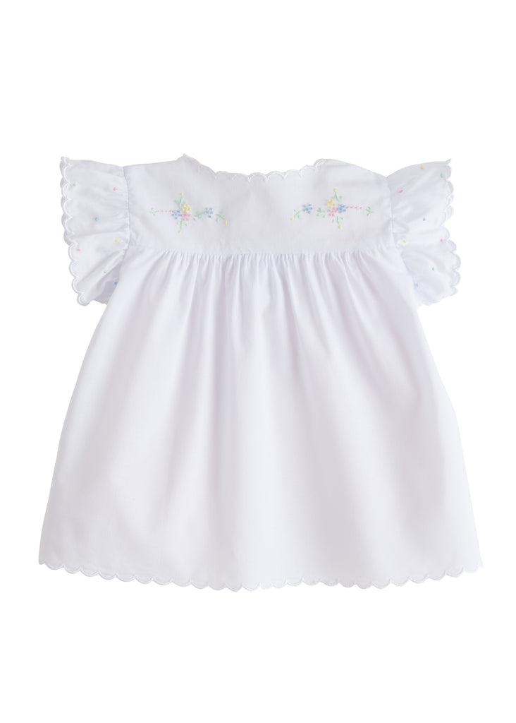 Little English Bow & Flower Tea Blouse with Bloomers