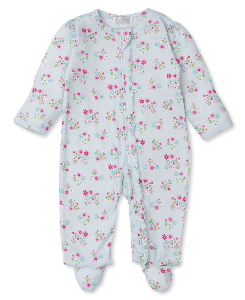 Kissy Kissy Bunny Blossoms Footie with Zipper