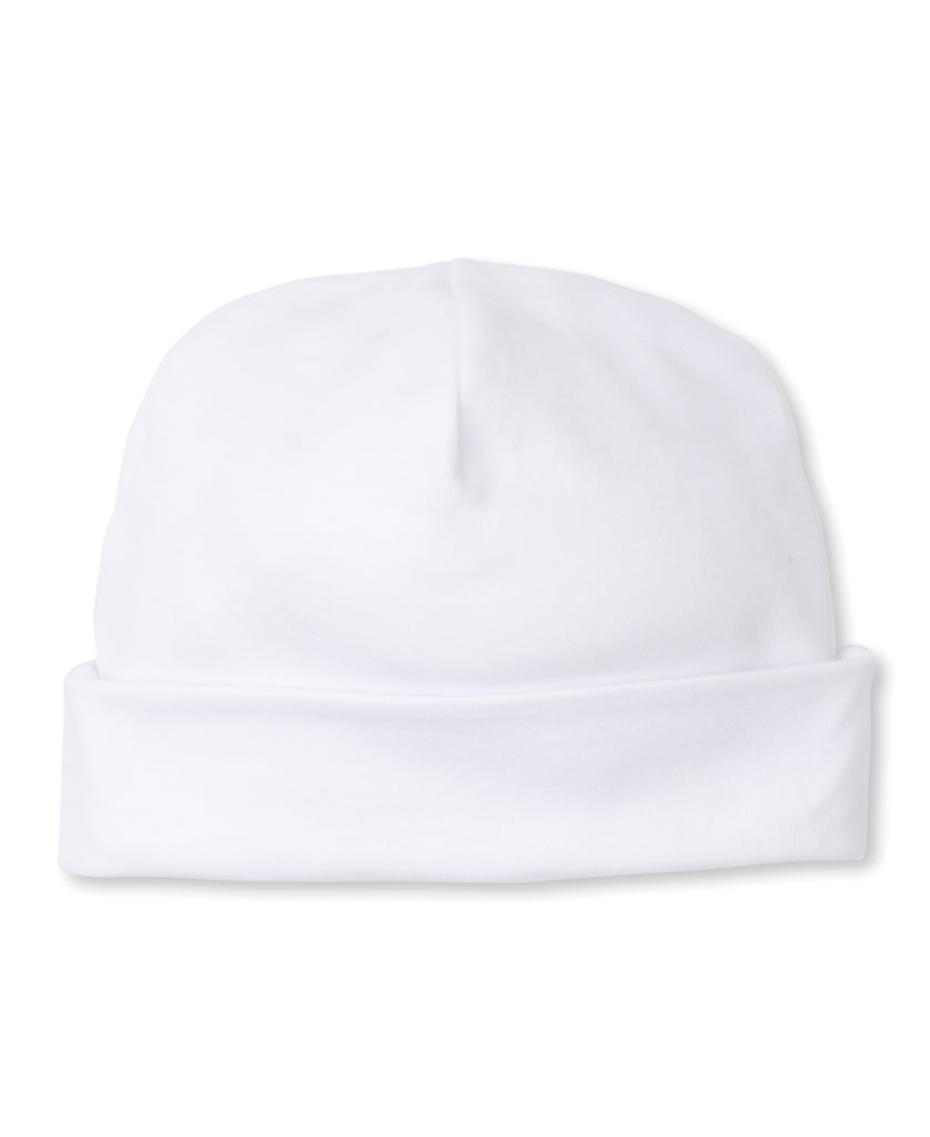 Kissy Kissy Summer Bishop Hat with Hand Smocking, White/Pink