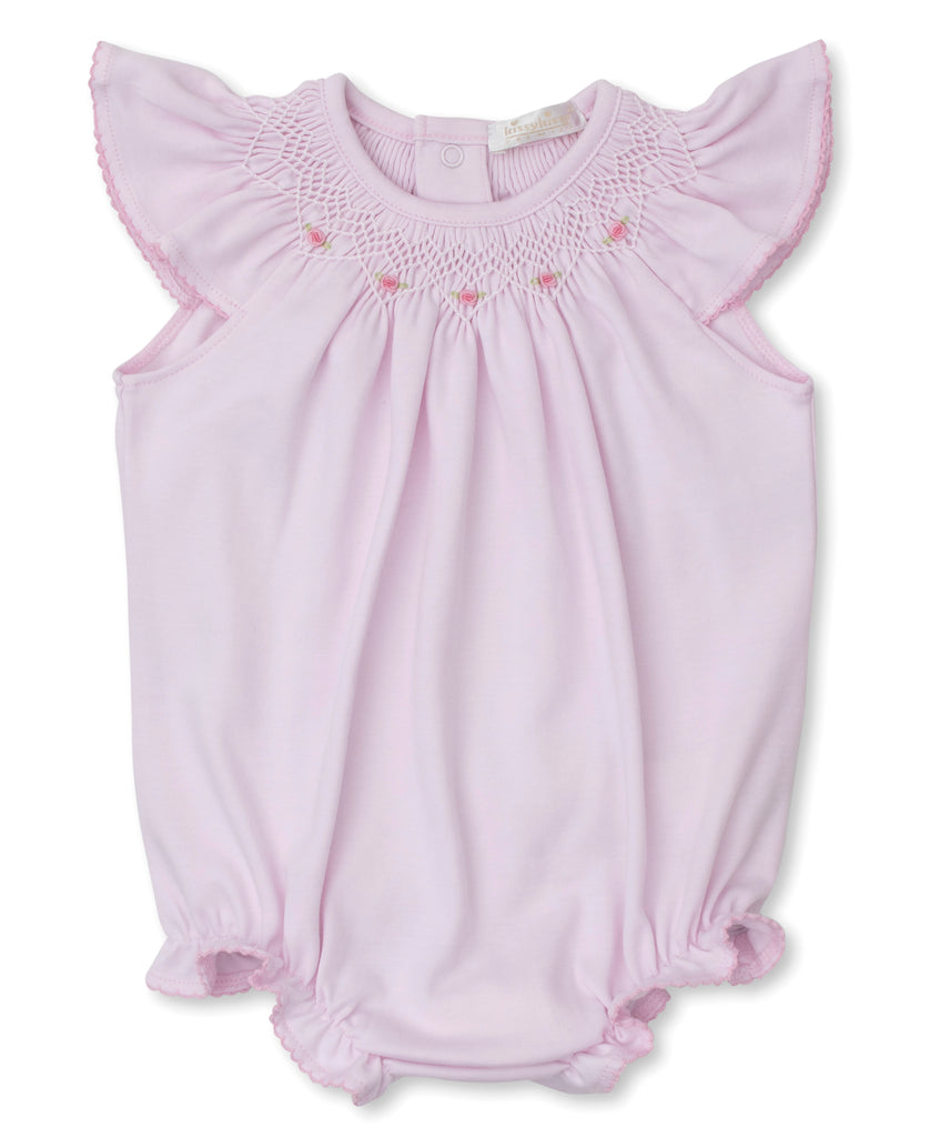 Kissy Kissy Summer Bishop Bubble with Hand Smocking, Pink