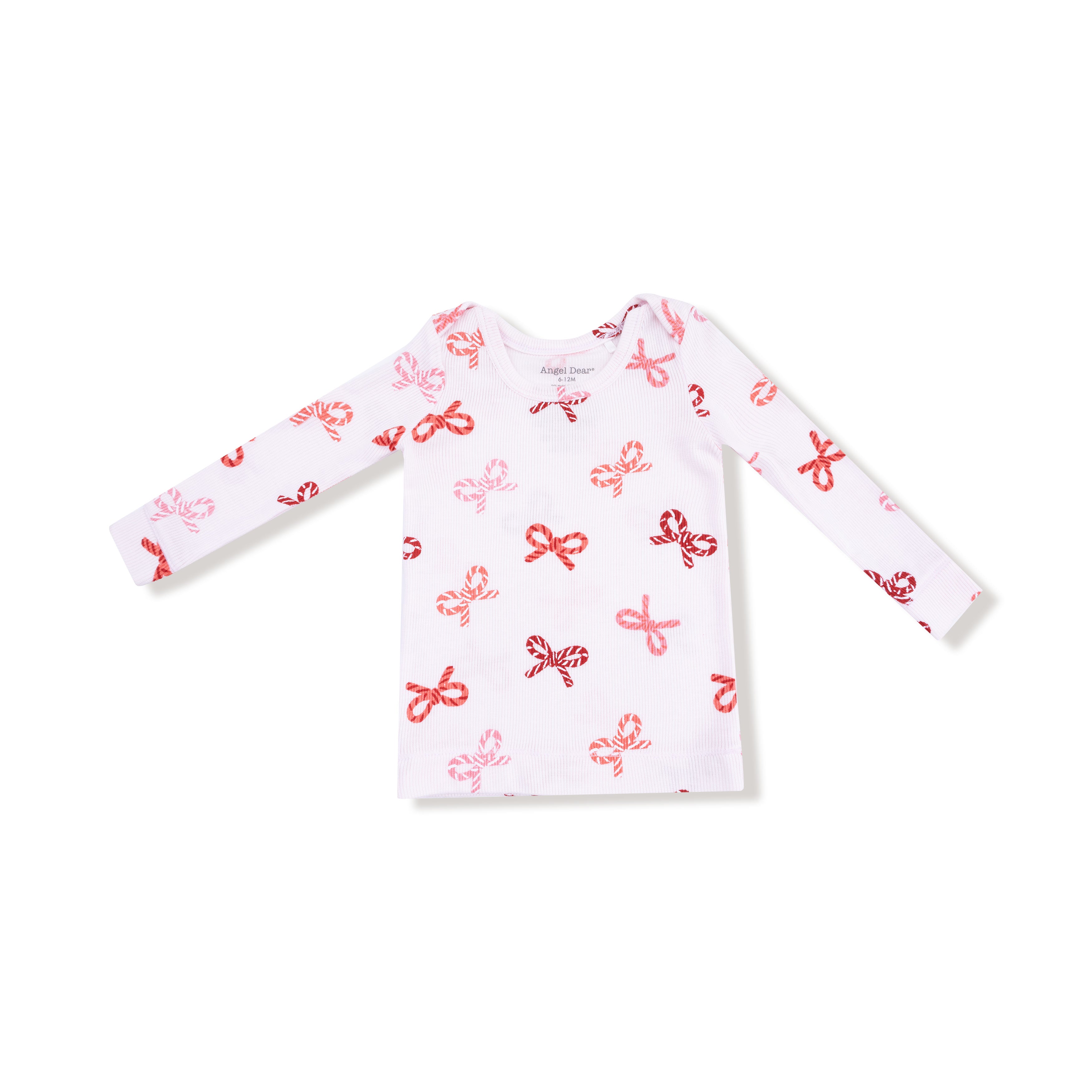 Angel Dear Candy Cane Bows Loungewear Set