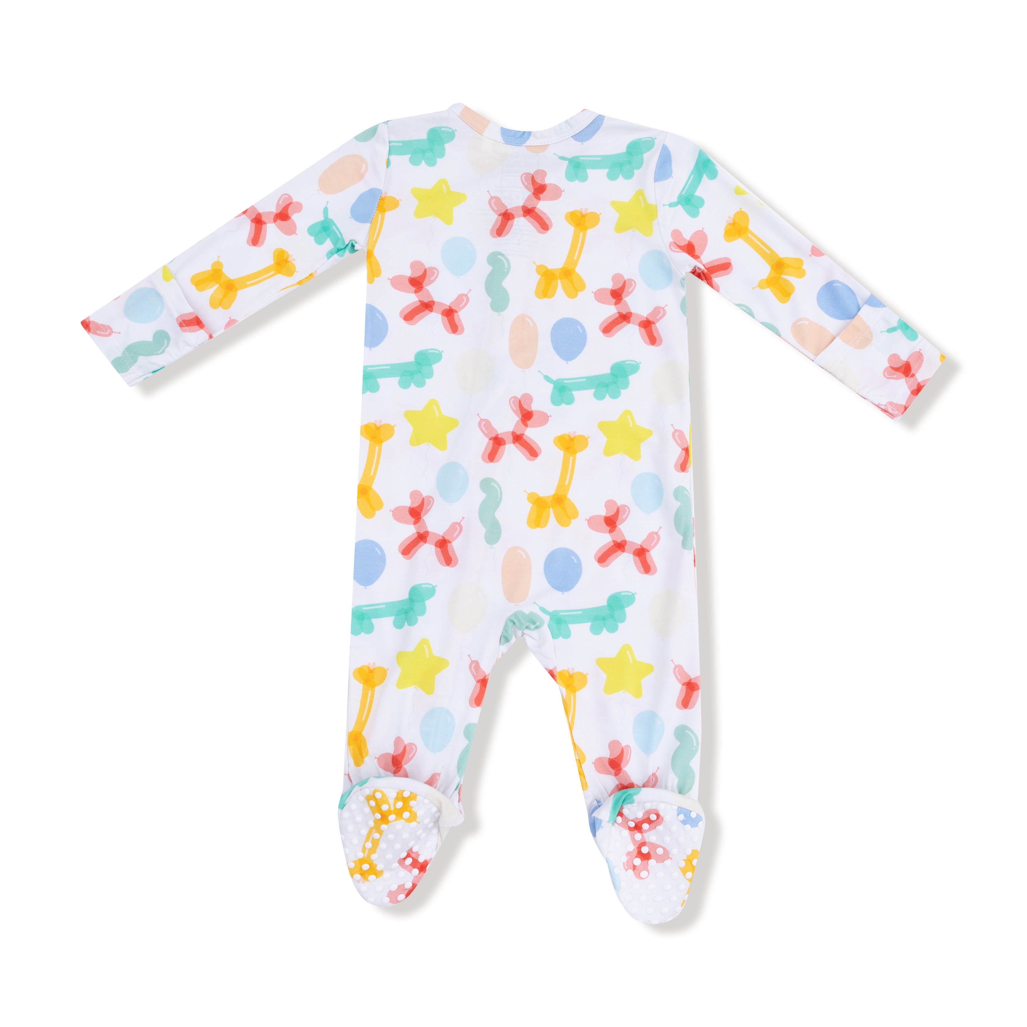 Angel Dear Balloon Animals Blue 2 Way Zipper Footie