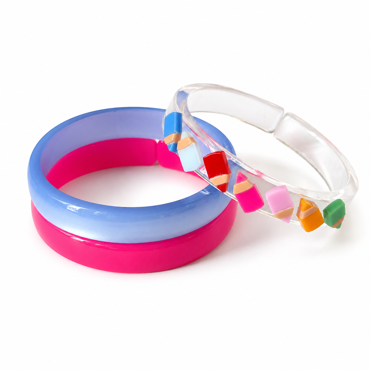 Lilies & Roses Pencils Vibrant Bangles